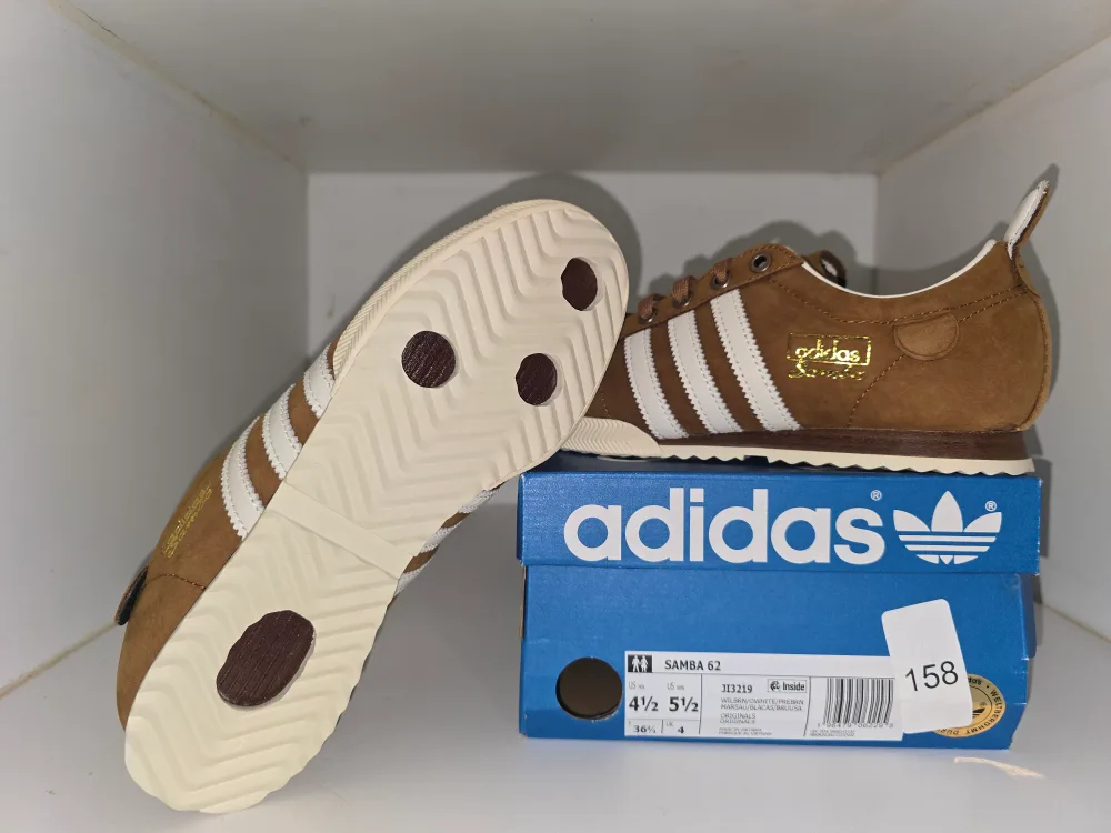 New Adidas Samba 62 Brown/White - Size 4.5 image indicator(5)