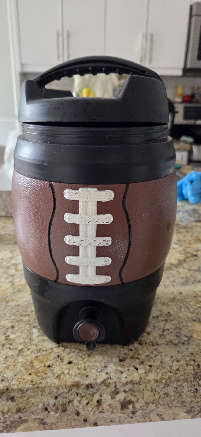 Bubba Football 128oz Water Jug