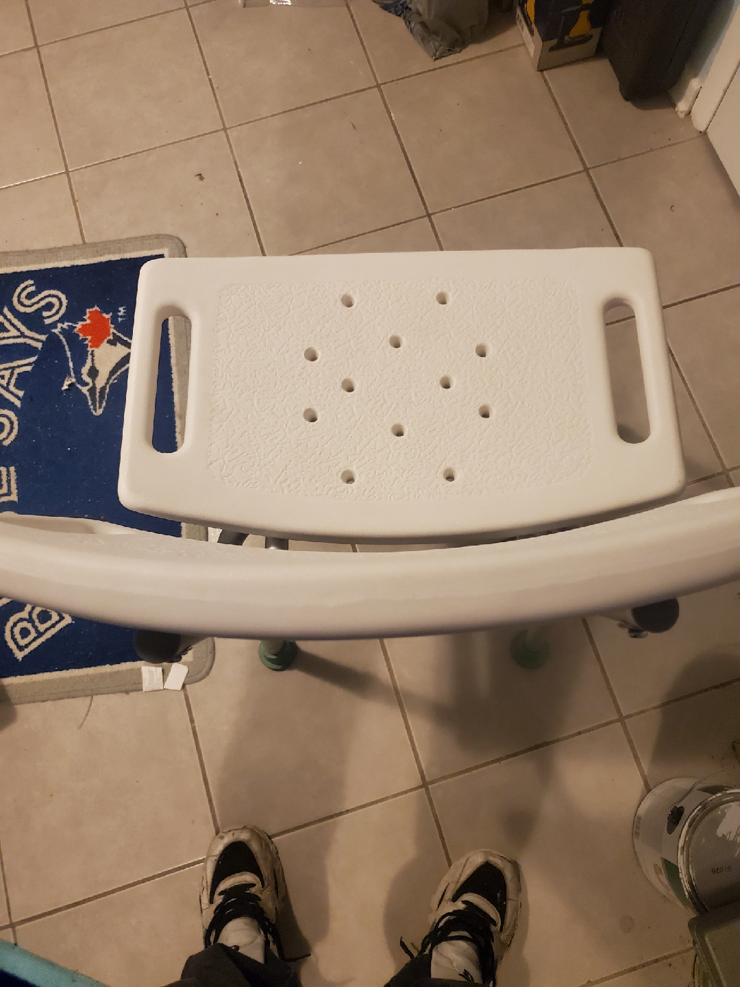 Adjustable Height Bath/Shower Chair with Backrest - photo 2