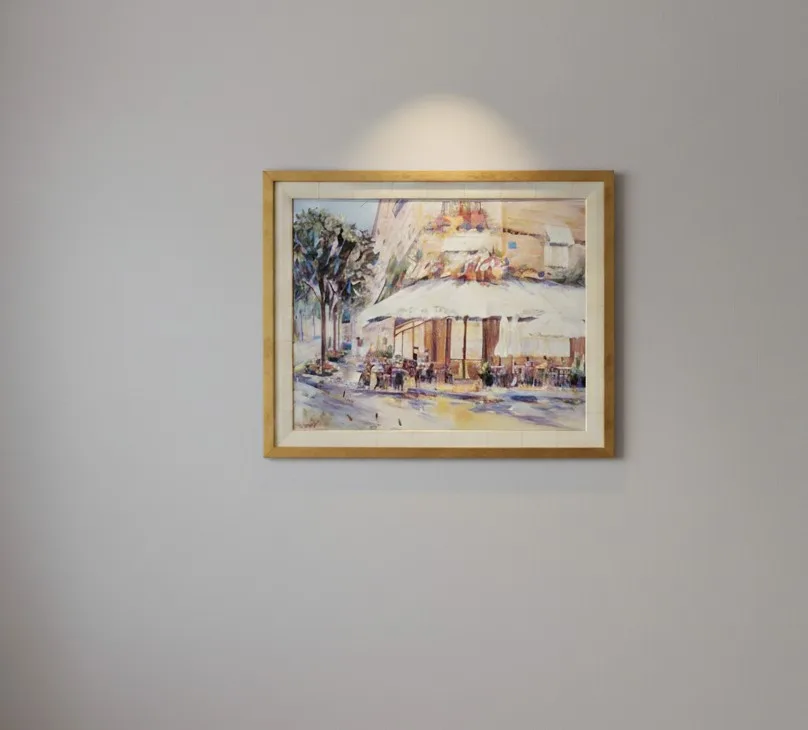 Cafe de Flore Painting by D. Spangler, 30.5" x 26" image indicator(6)