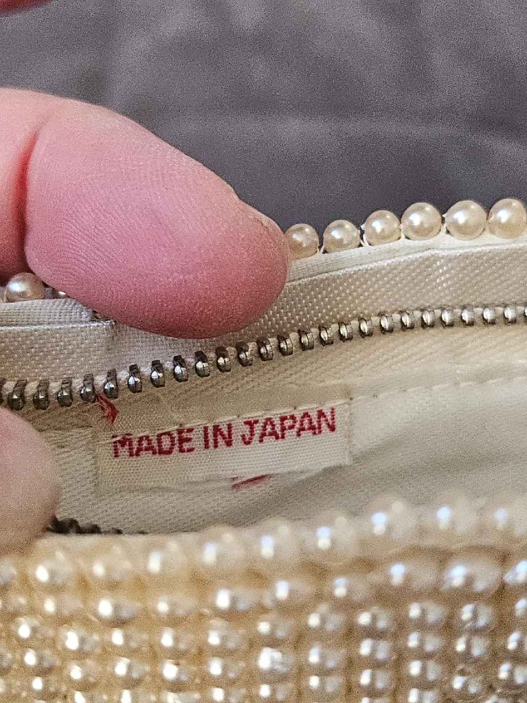 Vintage 1940 Beaded Handbag - Made in Japan image indicator(3)