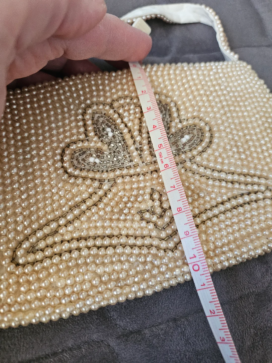 Vintage 1940 Beaded Handbag - Made in Japan image indicator(9)