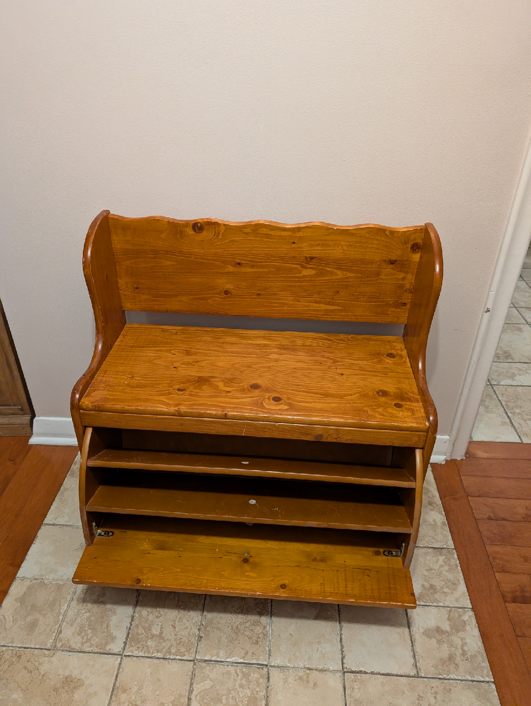 bench with shoe storage - photo 2