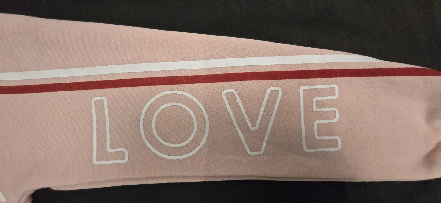 NEW! MIKK Athletica Pink Love Hoodie - Size Womens Small - photo 4