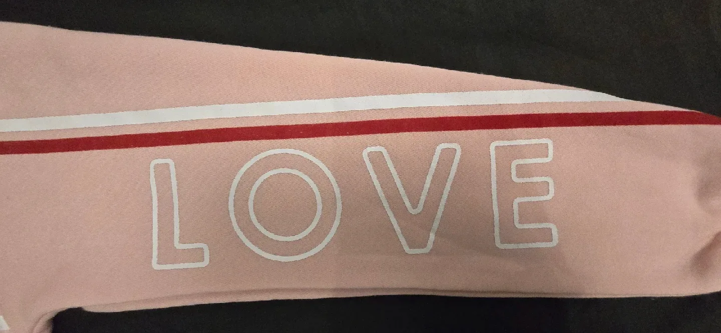 NEW! MIKK Athletica Pink Love Hoodie - Size Womens Small image indicator(4)