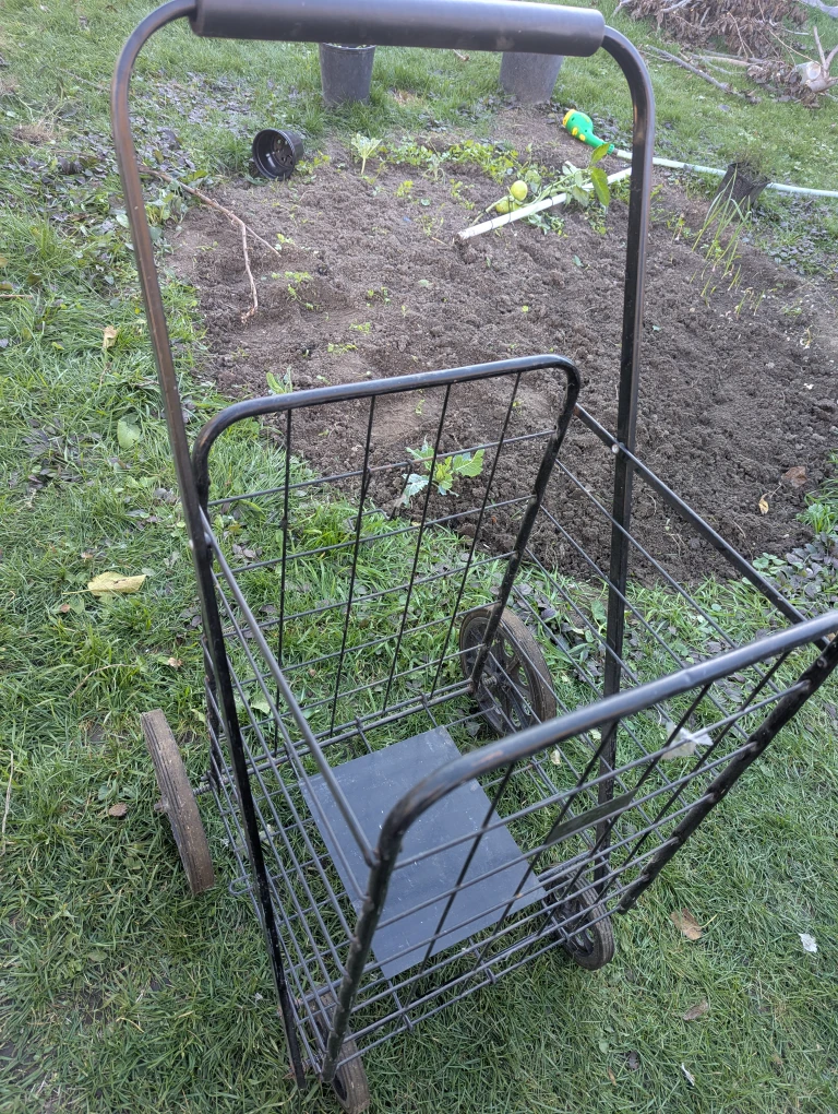 Metal Wire Shopping Cart - photo 2