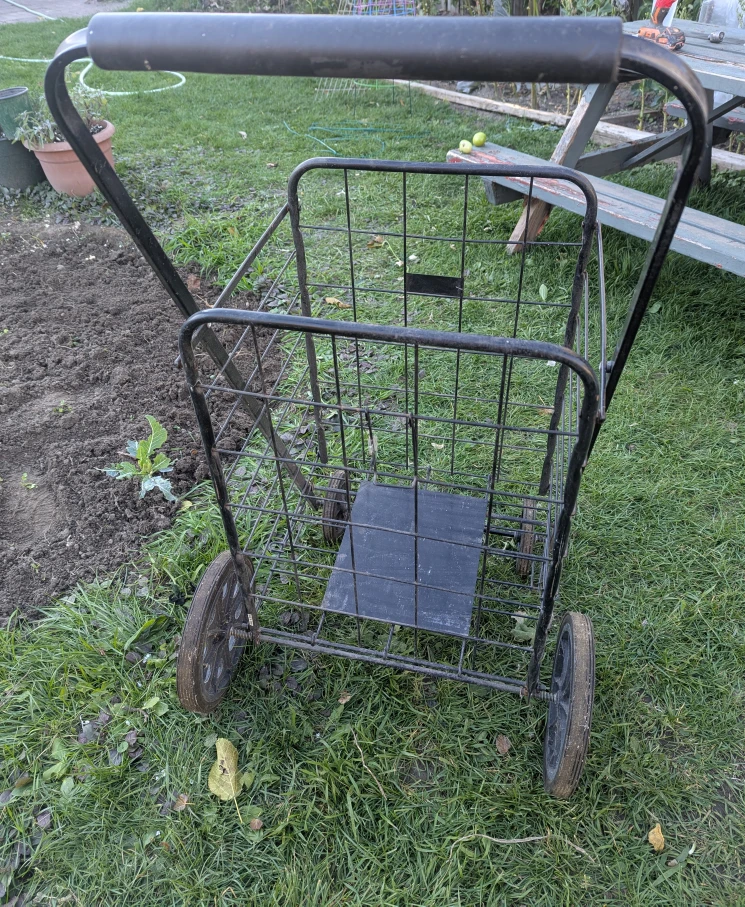 Metal Wire Shopping Cart - photo 3