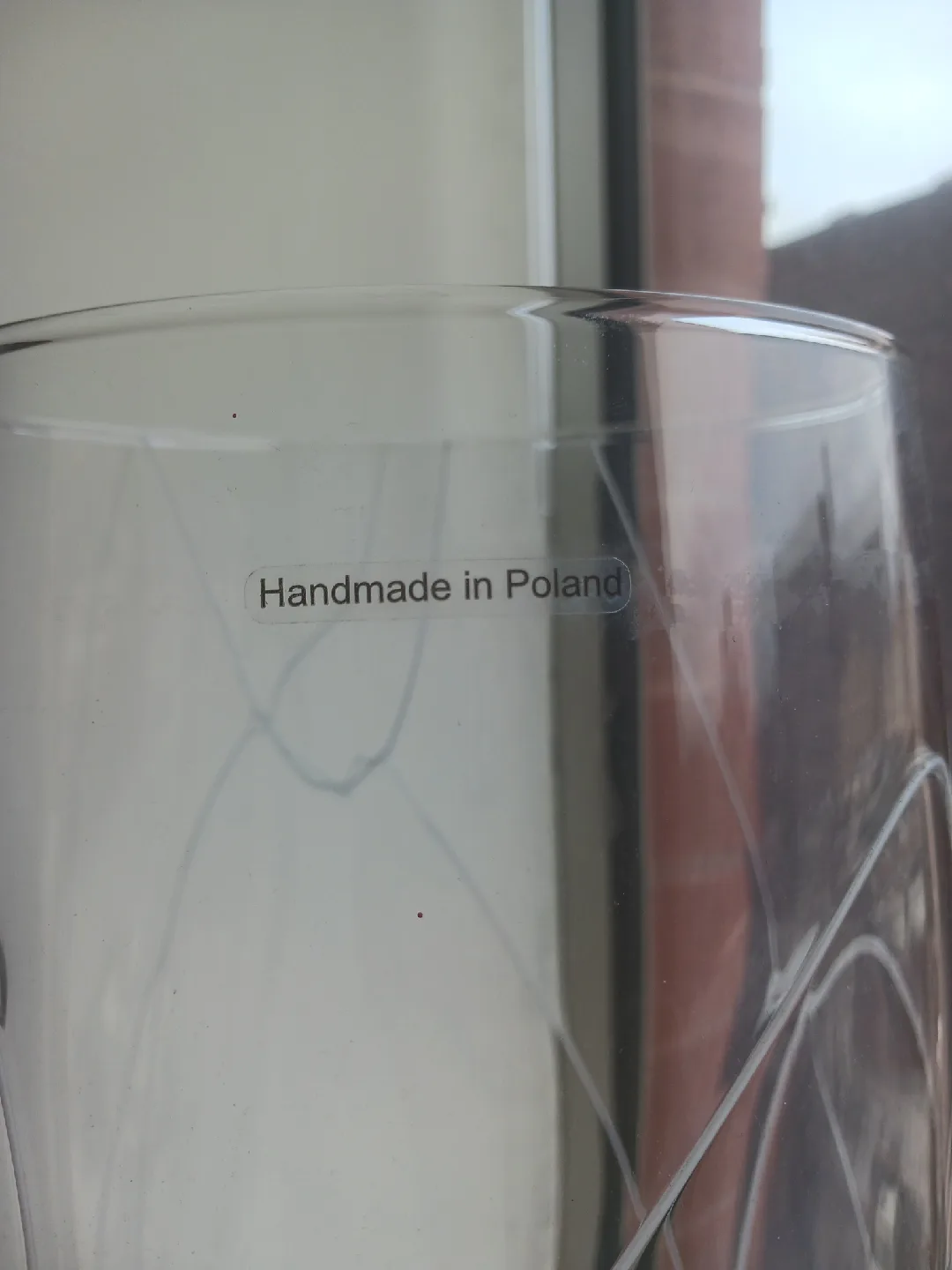 Modern Abstract Art Glass Vase – Handmade in Poland Swirl Design image indicator(3)