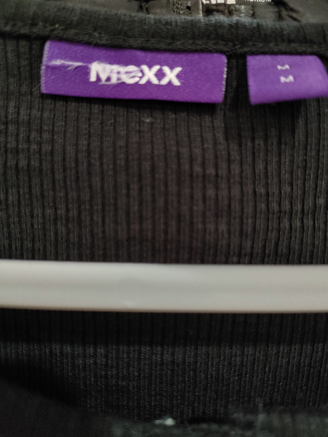 🧡NEW SAMPLE MEXX BLACK HENLEY WOMENS MEDIUM - photo 2
