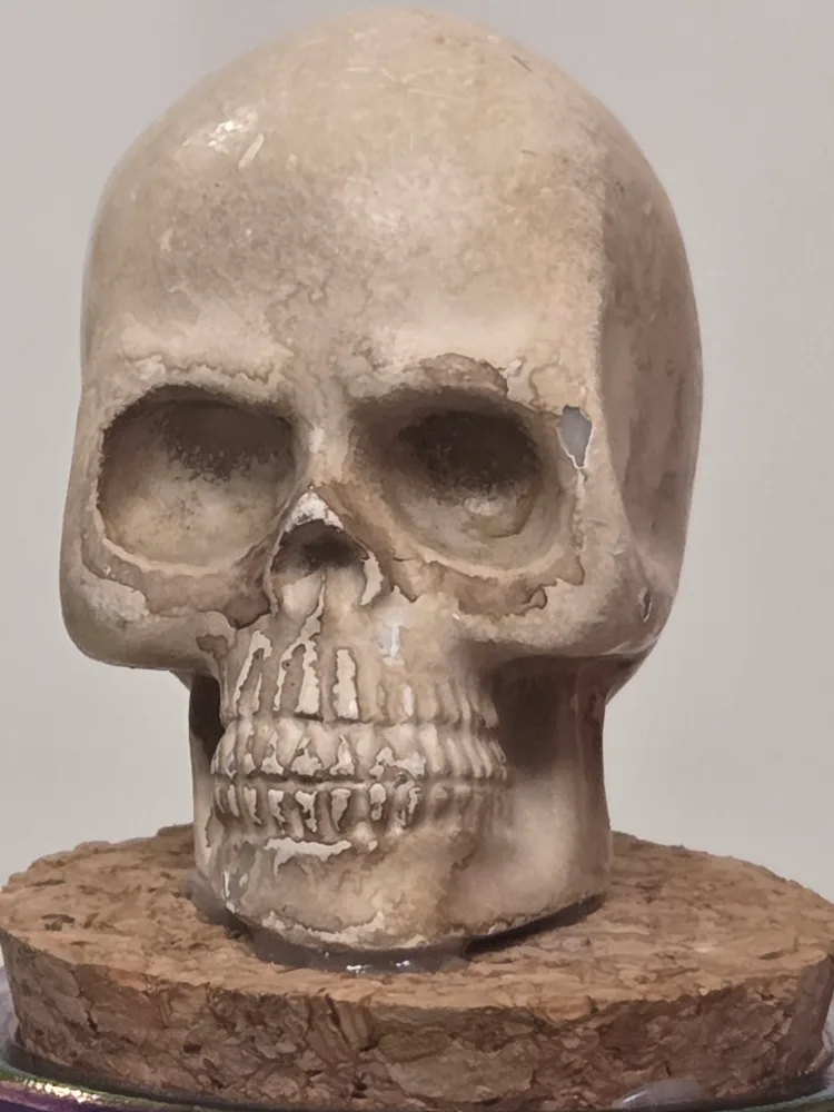 Moon Dust Bottle with Skull Stopper Halloween Decor image indicator(6)