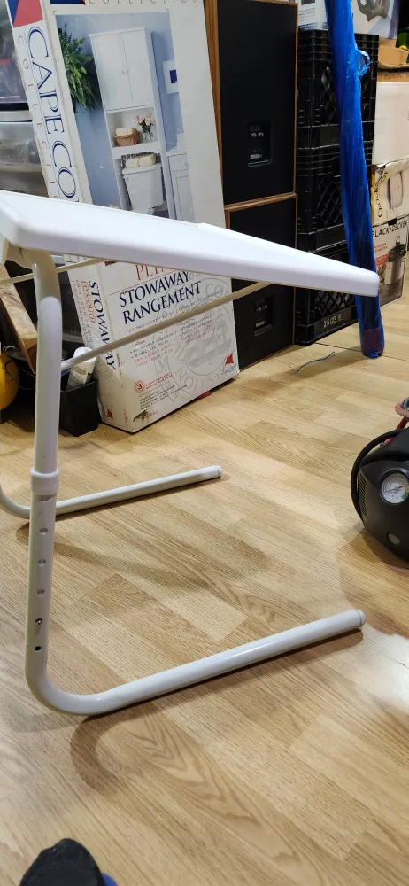 Like new Adjustable 21 " to 30"H. Folding Table image indicator(8)