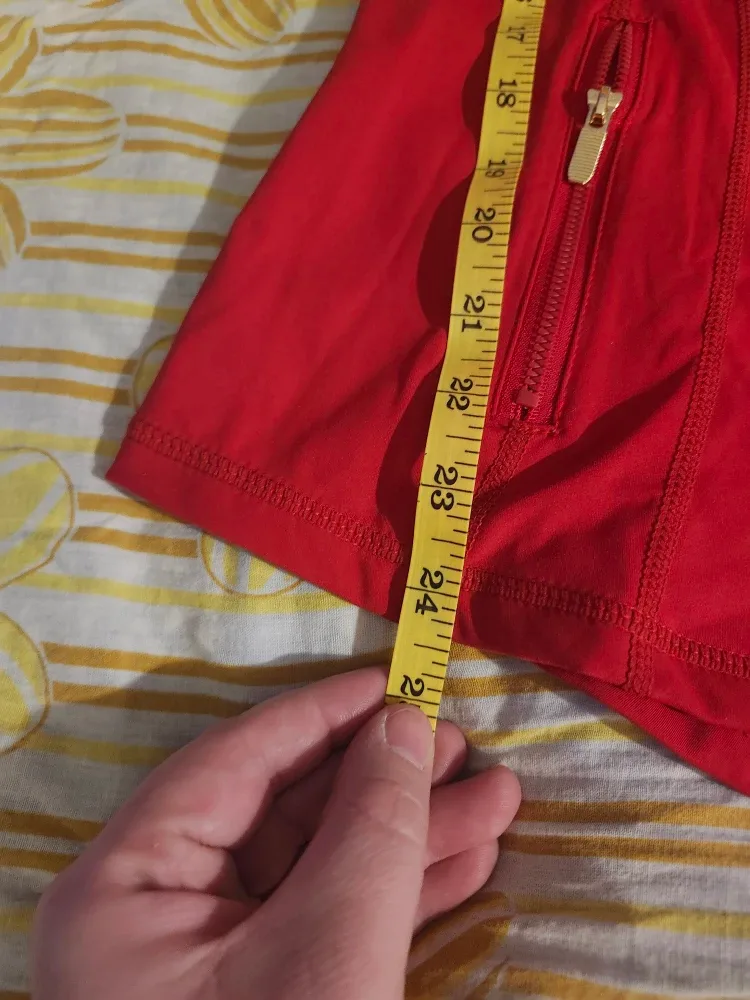 NWT Red Lululemon Define Jacket w/ Gold Accents image indicator(9)