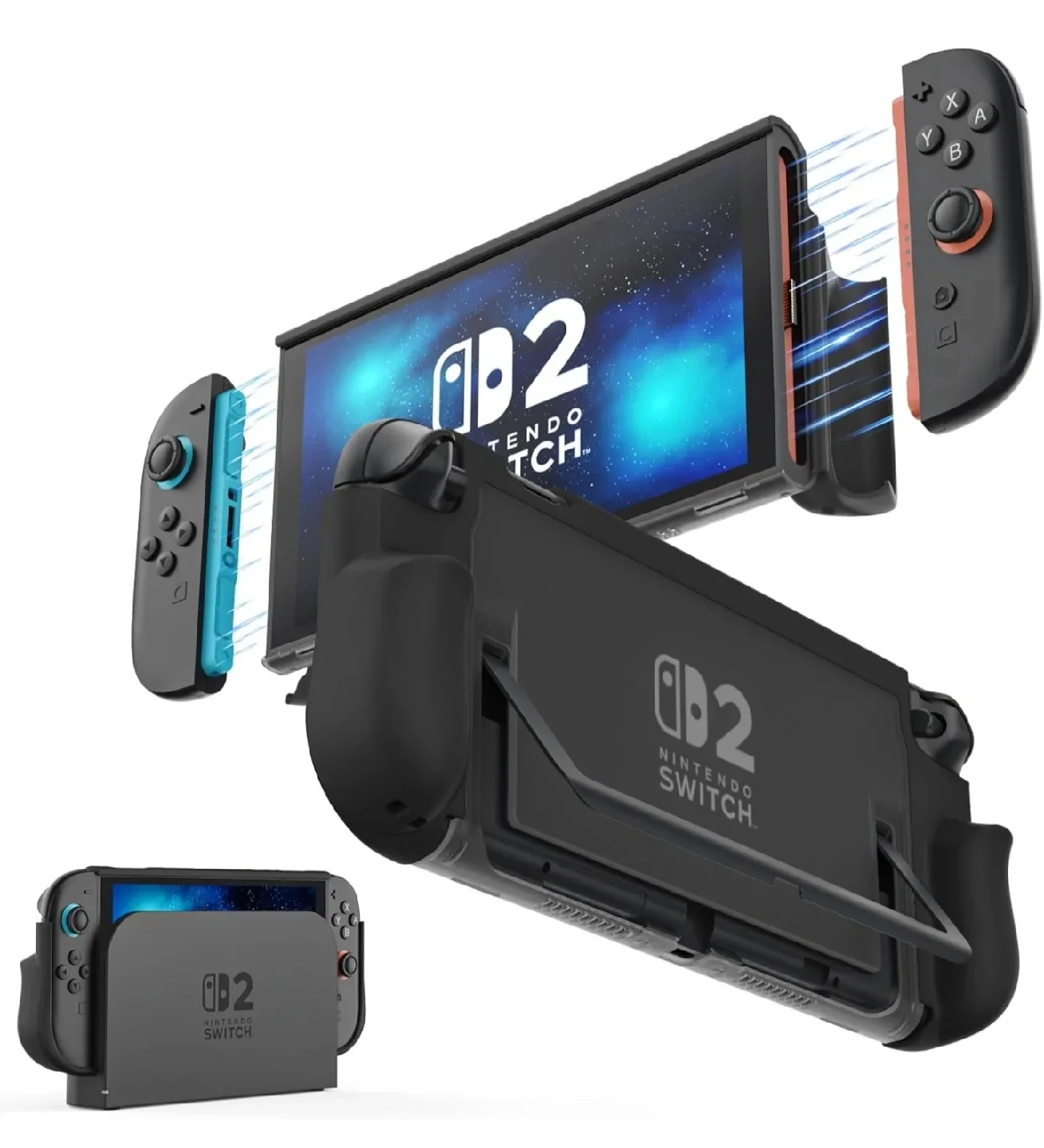 Moko Dockable Nintendo Switch 2 Grip Case - New image indicator(3)