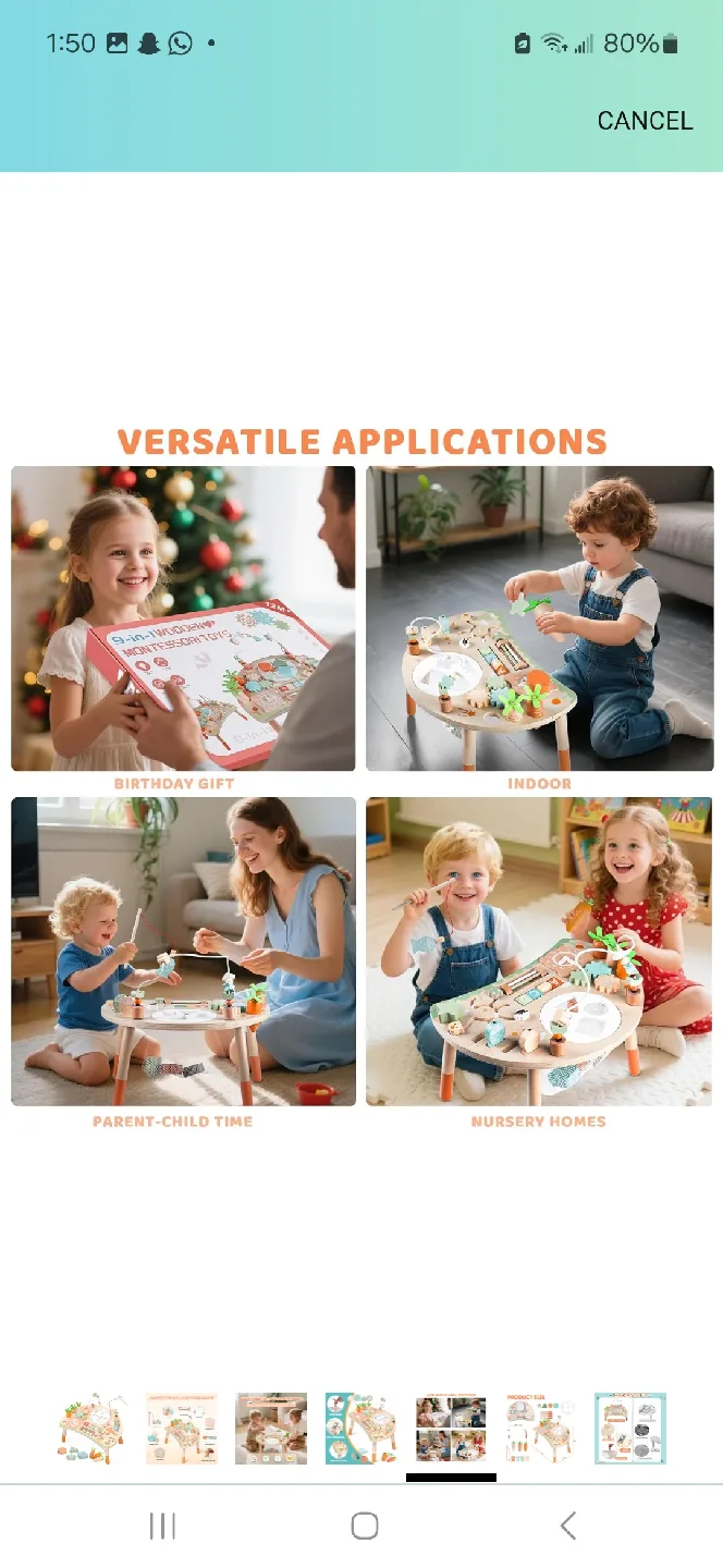 Activity Table with 9 Different Games image indicator(5)