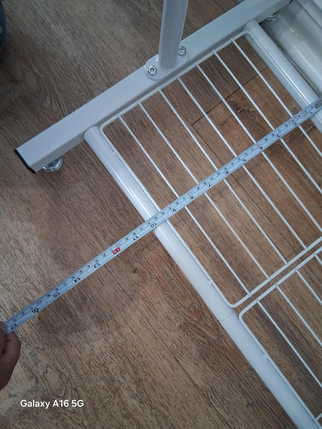 White Metal Rolling Clothes Rack - photo 3