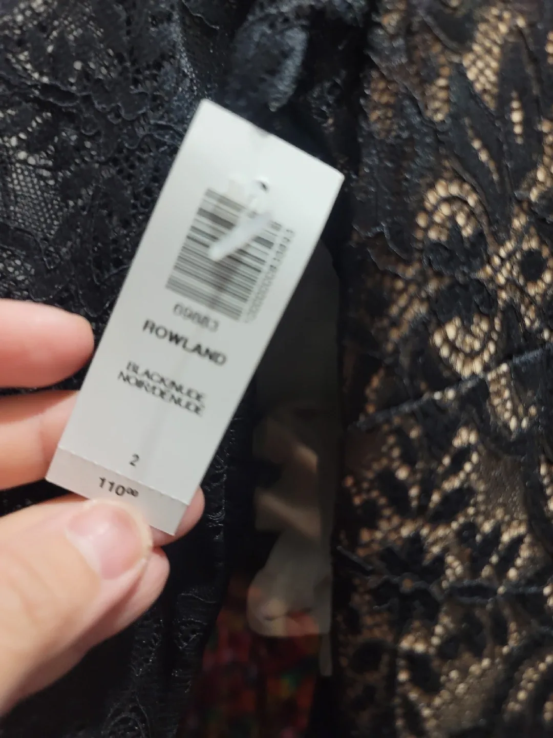 Wilfred Rowland Black Lace Dress - Size 2 image indicator(3)