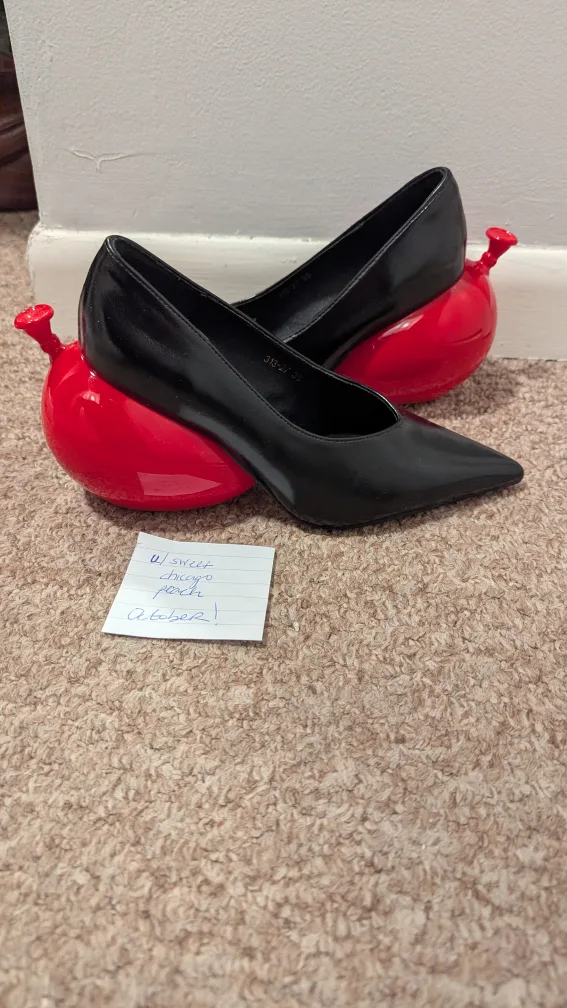 loewe style balloon heels - size 5 thumbnail