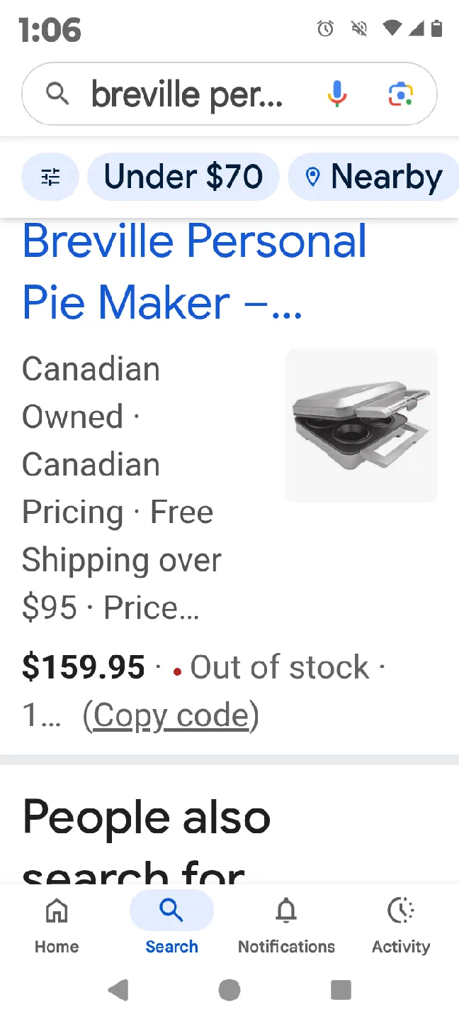Breville Personal Pie Maker - Like New!🧡 image indicator(5)