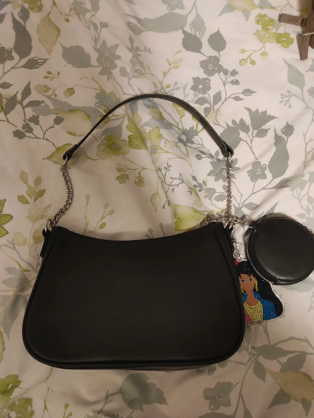 Black Shoulder Bag with Coin Purse thumbnail