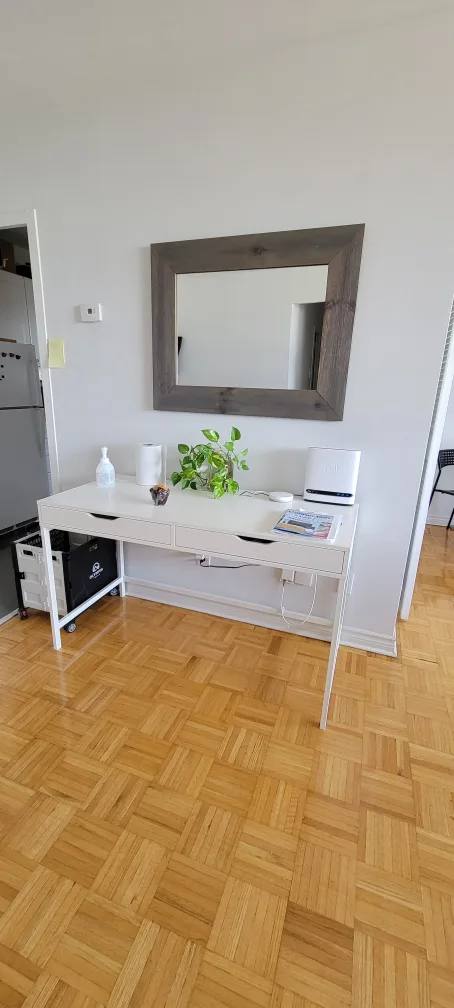 Rustic Wood Framed Wall Mirror image indicator(3)