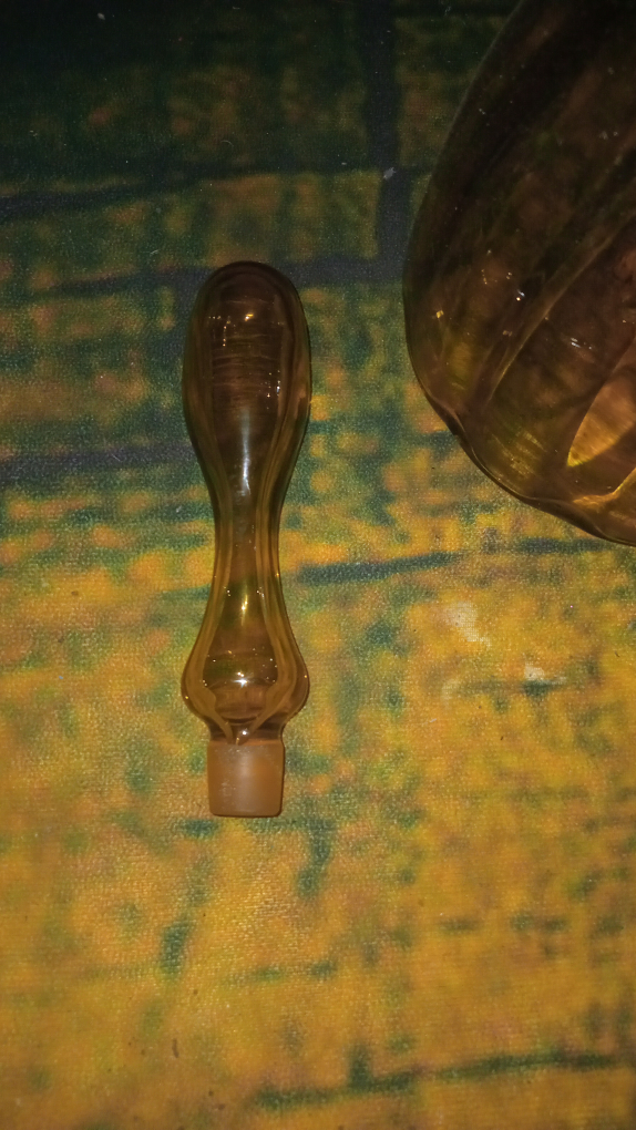 Vintage Glass Decanter with Stopper - photo 2