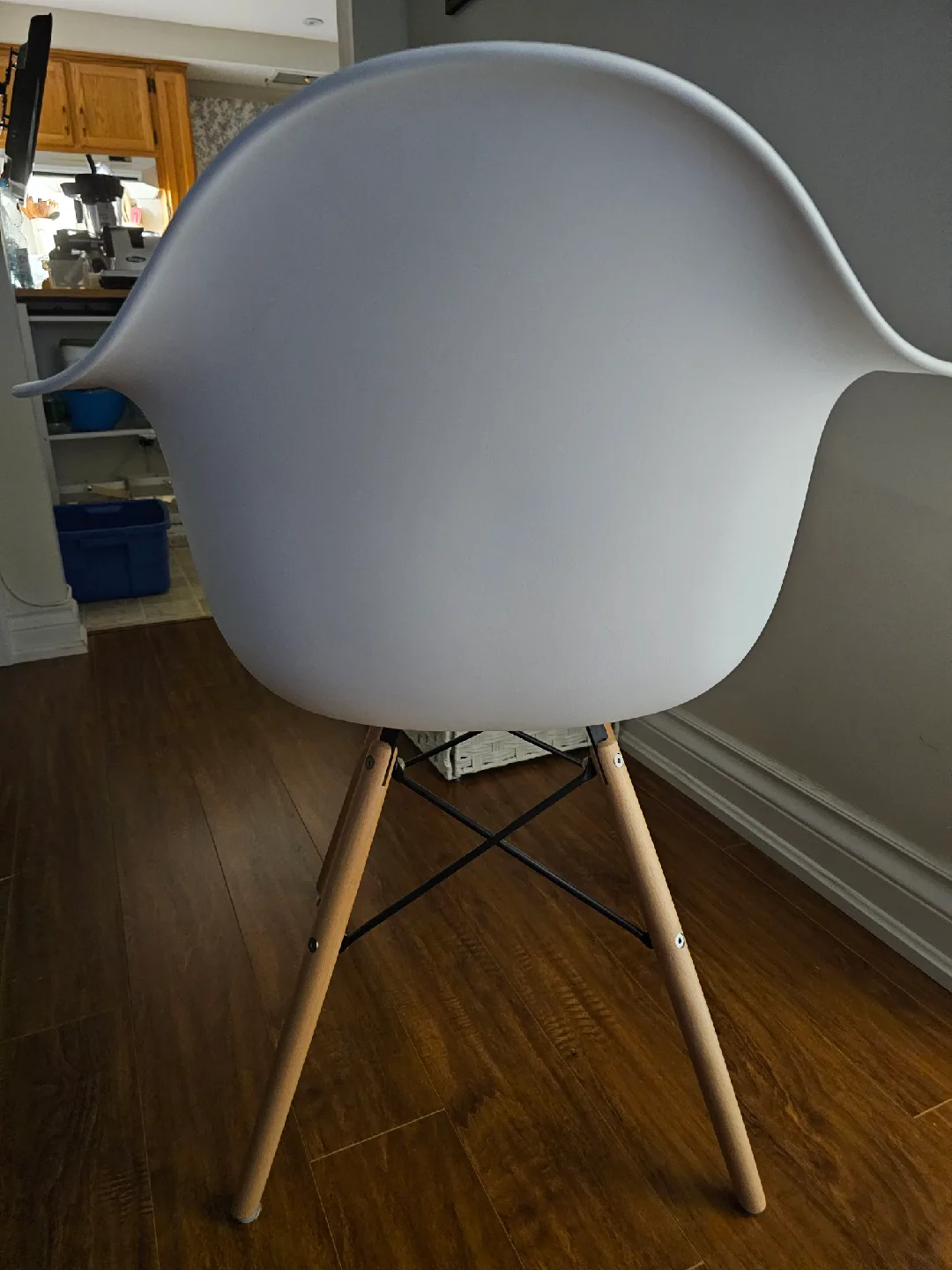 White Eames Style Armchair image indicator(2)