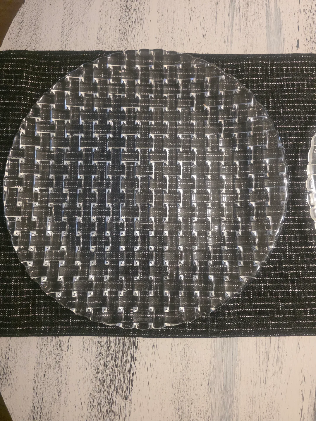Nachtmann Bossa Nova crystal bowl & 2 Chargers thumbnail