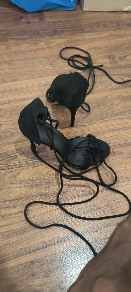 Black Lace-Up Heels - photo 2