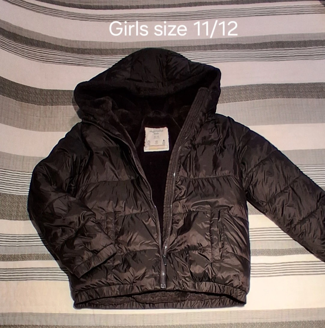 Abercrombie Kids Black Jacket Size 11/12