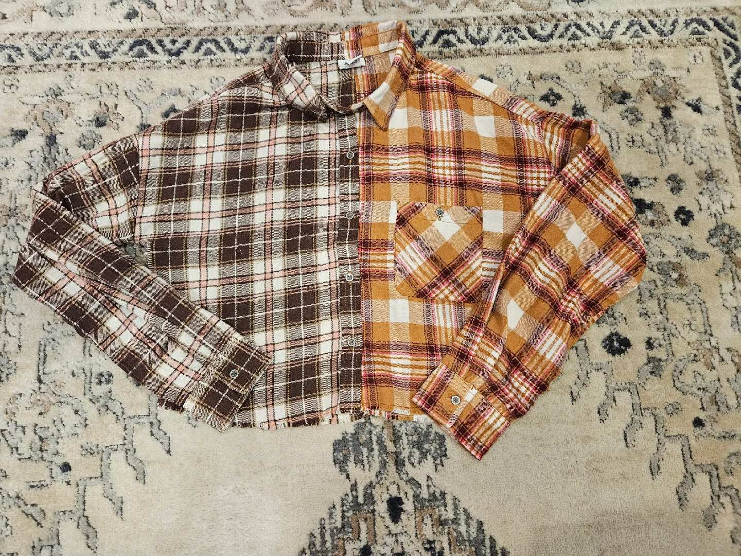 Rue 21 Plaid Flannel Shirt - Size Medium thumbnail
