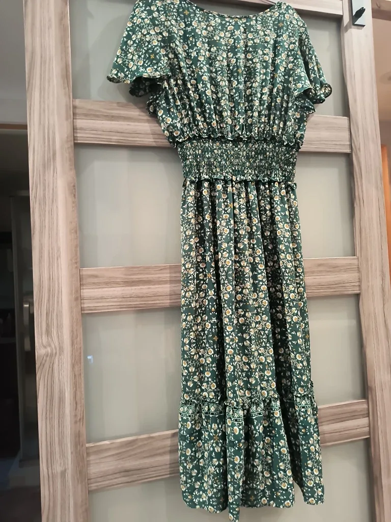 Max Studio Green Floral Dress - Size XL image indicator(6)