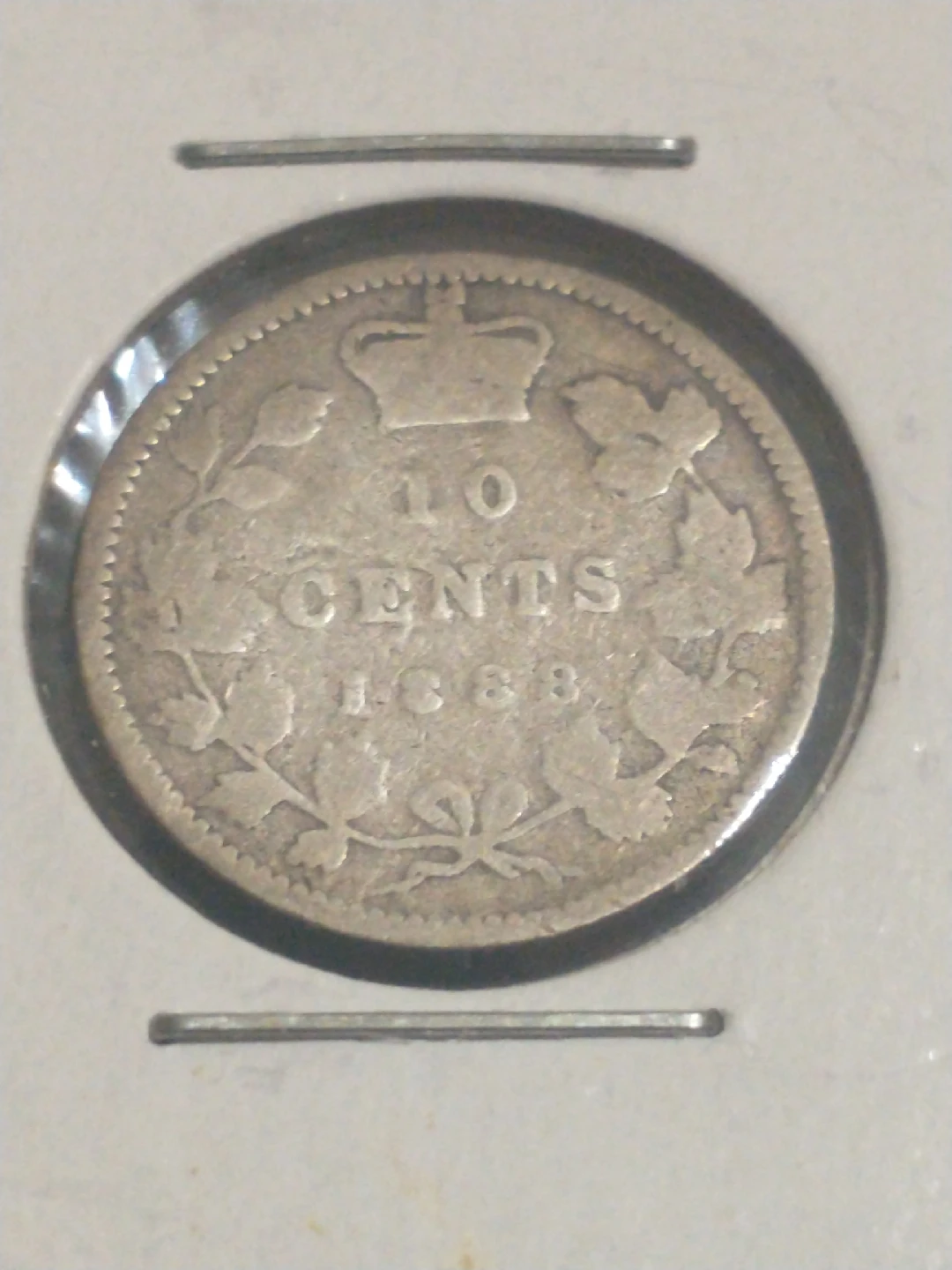 Beautiful 1888 Canada 10 Cents Coin - photo 2