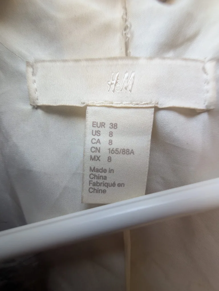 H&M Faux Fur Coat - Size 8 image indicator(2)