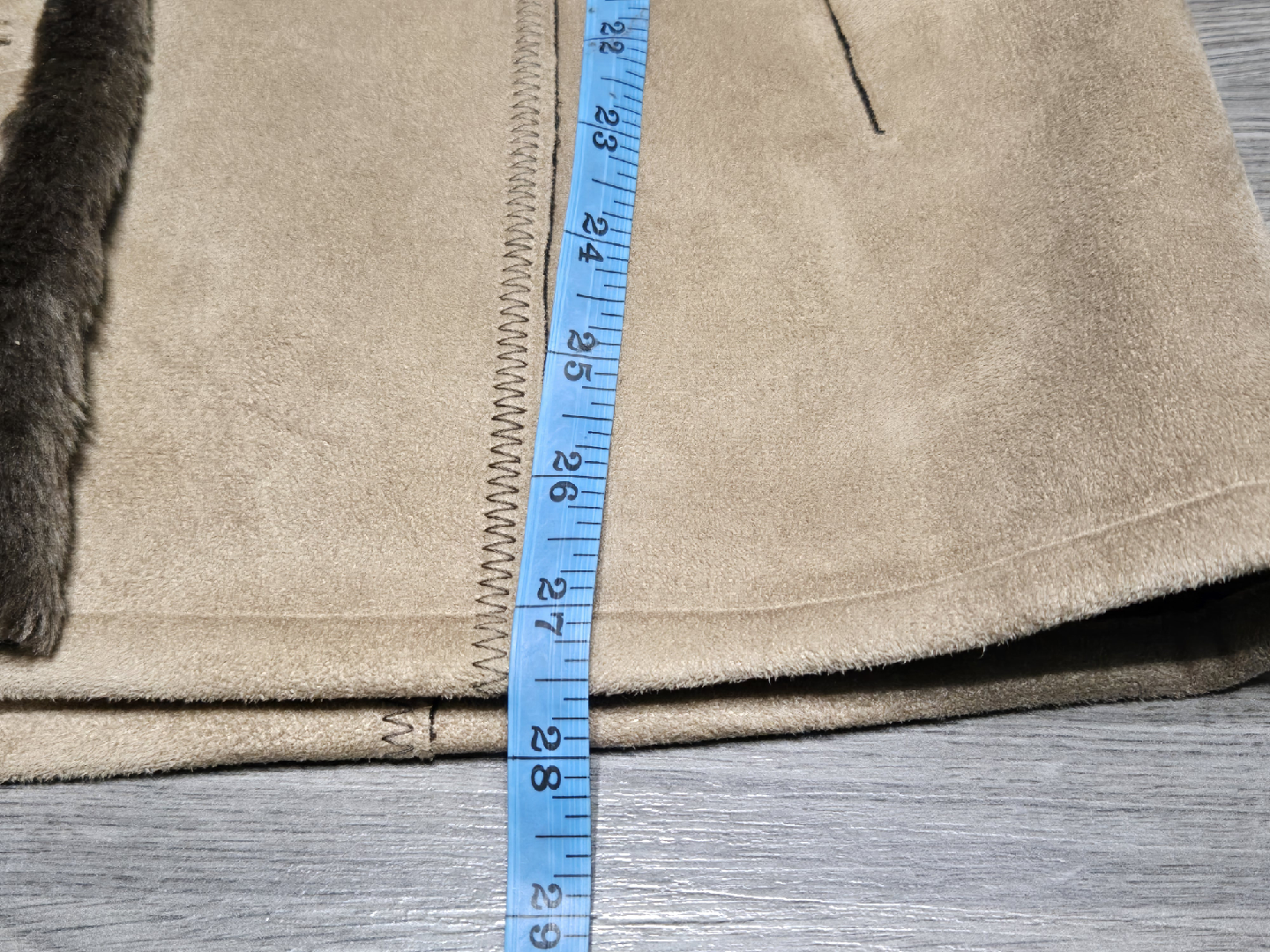 Tower by London Fog Beige Faux Suede Jacket - Size M - photo 5