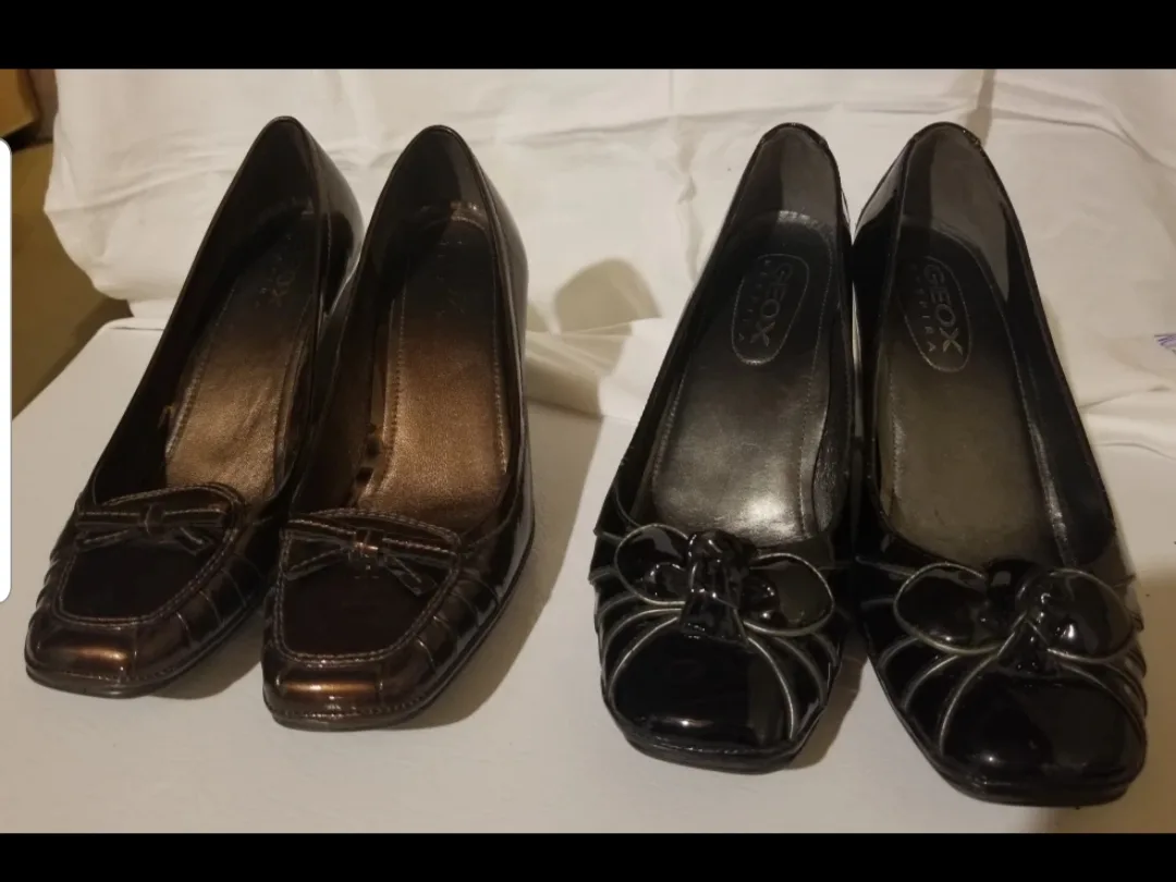 Geox Wedge Heels - Brown & Black