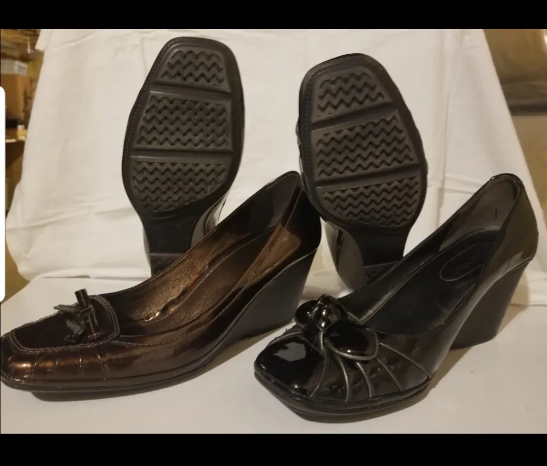 Geox Wedge Heels - Brown & Black image indicator(2)