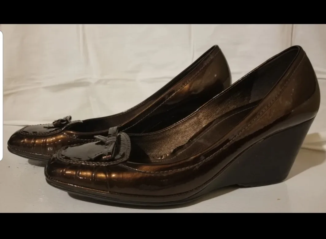 Geox Wedge Heels - Brown & Black image indicator(4)