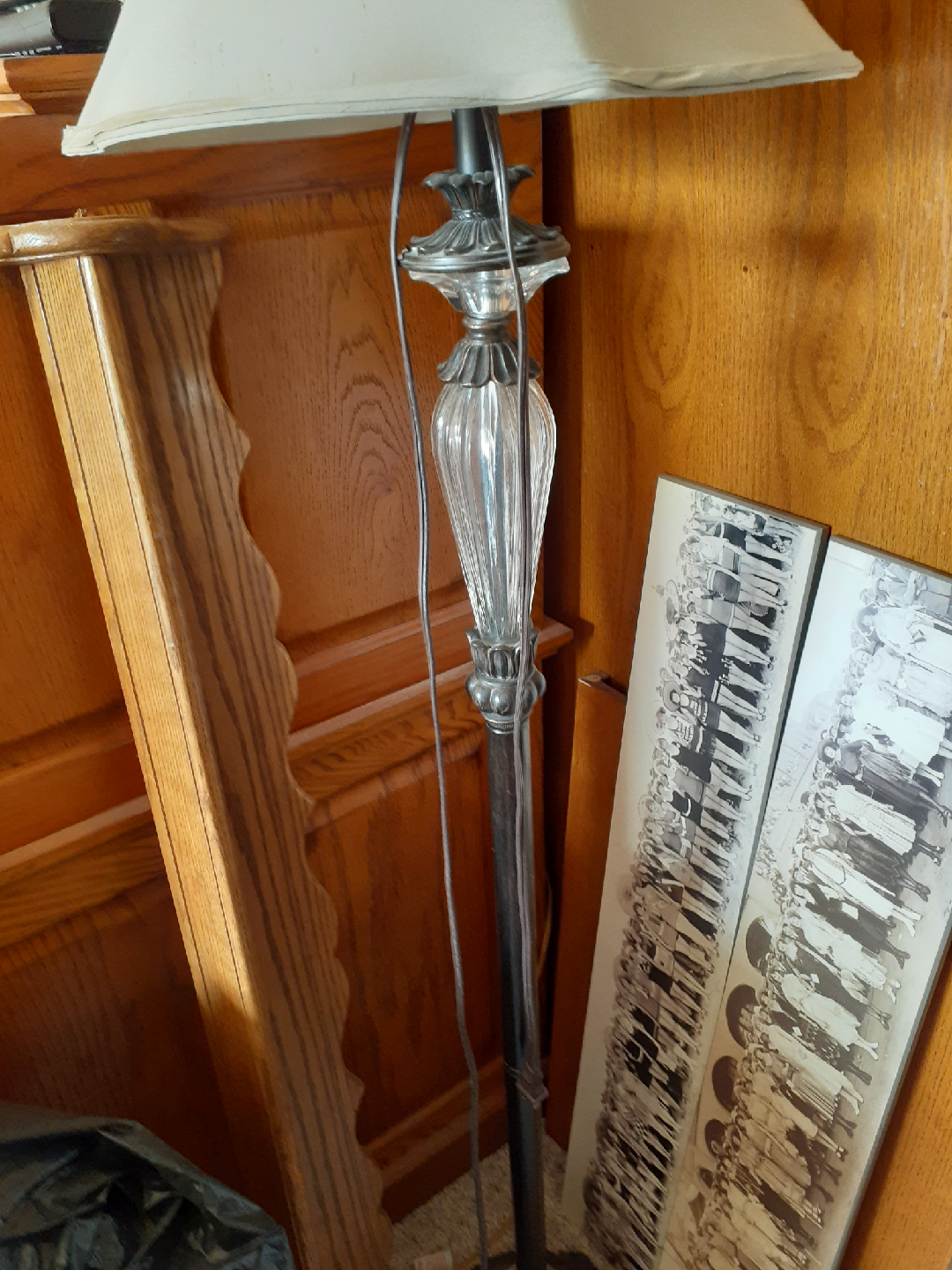 Floor Lamp with glass on top and on bottom - photo 2