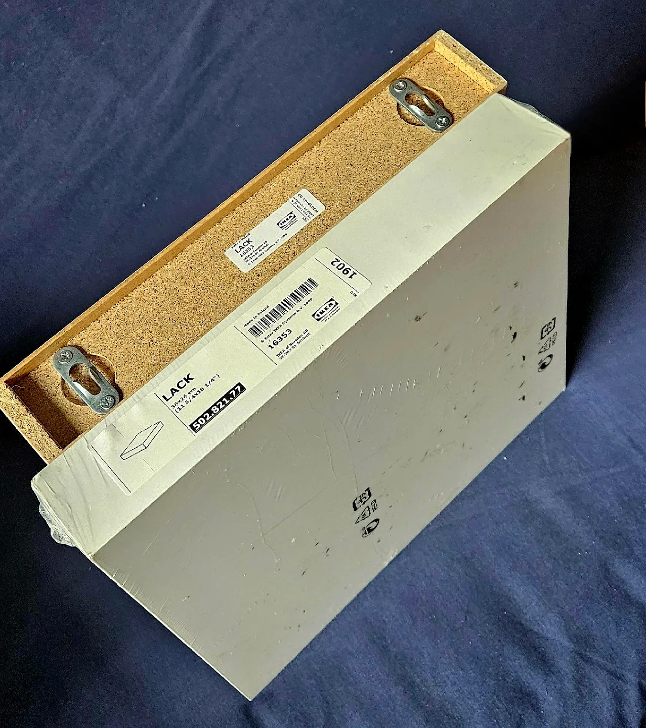 2 IKEA Lack Wall Shelves - White - 30x26cm image indicator(5)