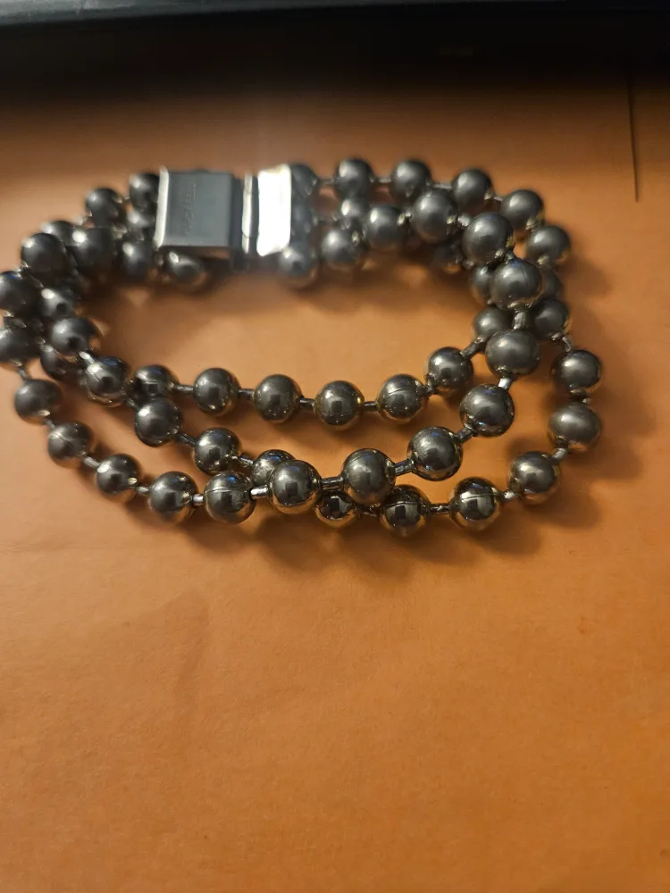 VTG  Chunky-3 Stran Silver Plated Signed Mark Feld image indicator(2)