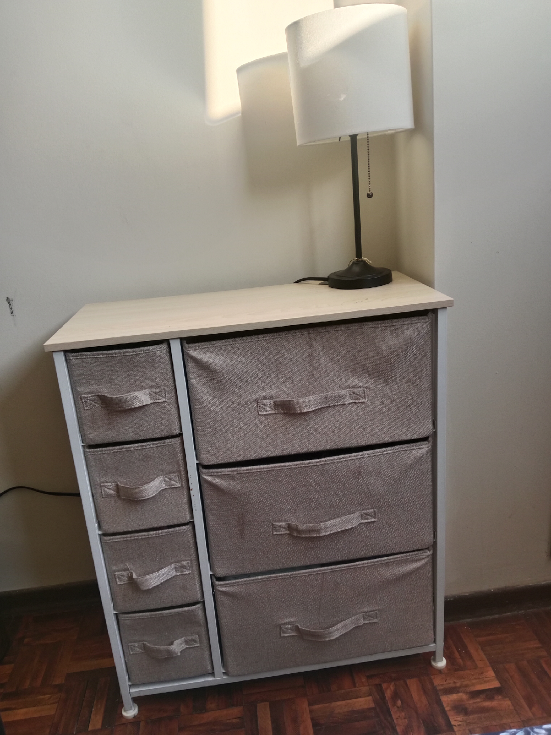 6-Drawer Storage Dresser with Fabric Bins