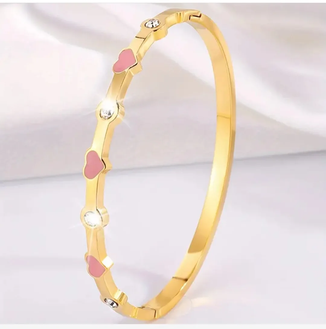 Gold Tone Bangle Bracelet Set image indicator(2)