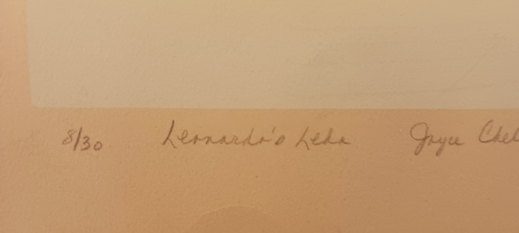 Framed Leonardo's Leda Print by Joyce Cutler Shaw - photo 3