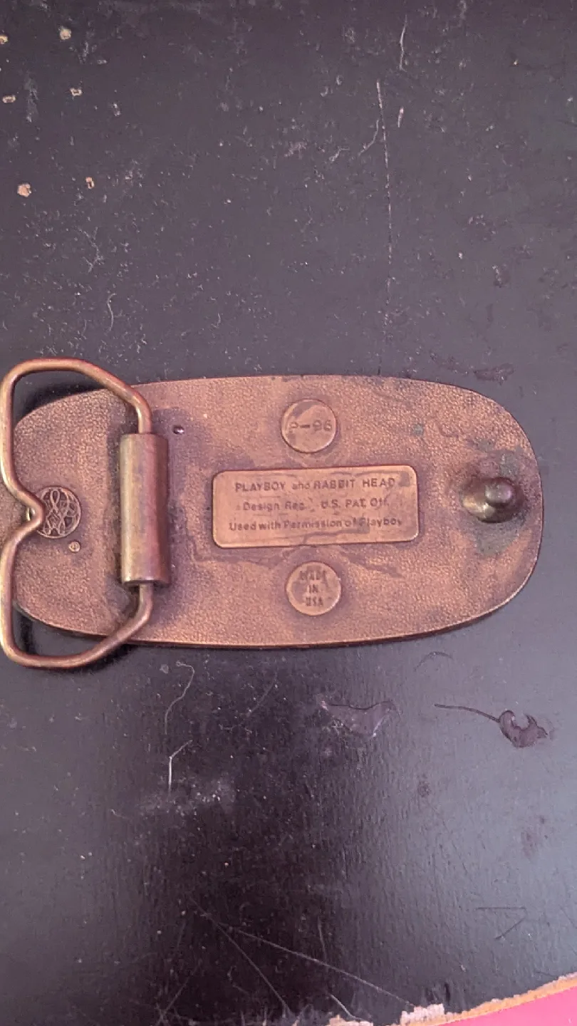 Vintage Playboy Rabbit Head Belt Buckle image indicator(3)