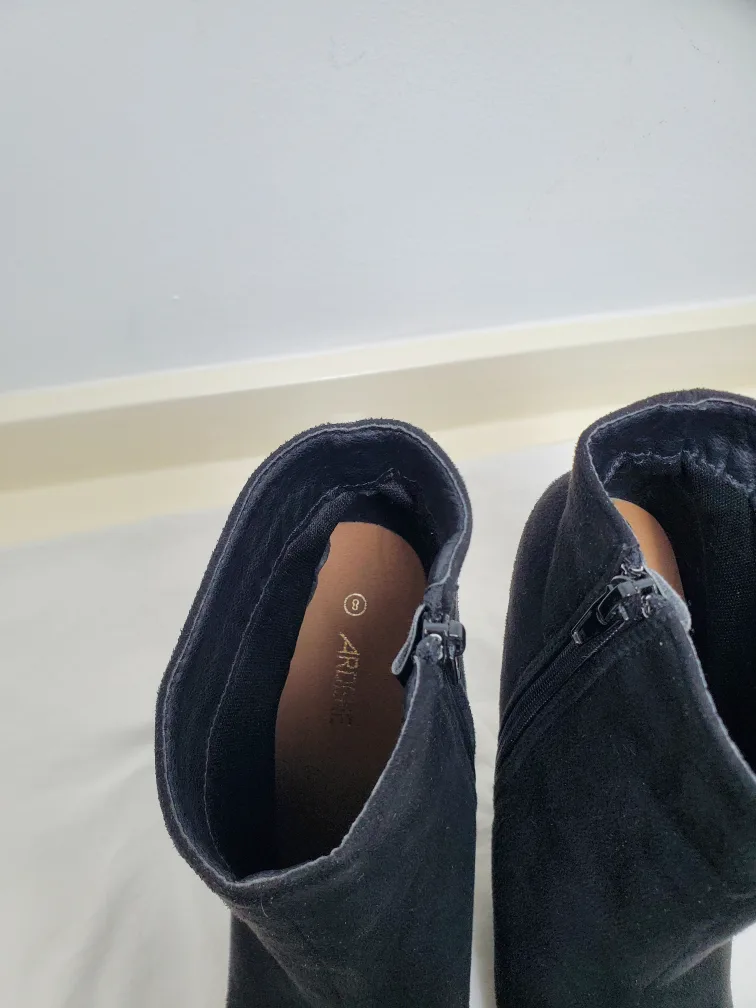 Ardene Black Heeled Ankle Boots 🧡 image indicator(3)