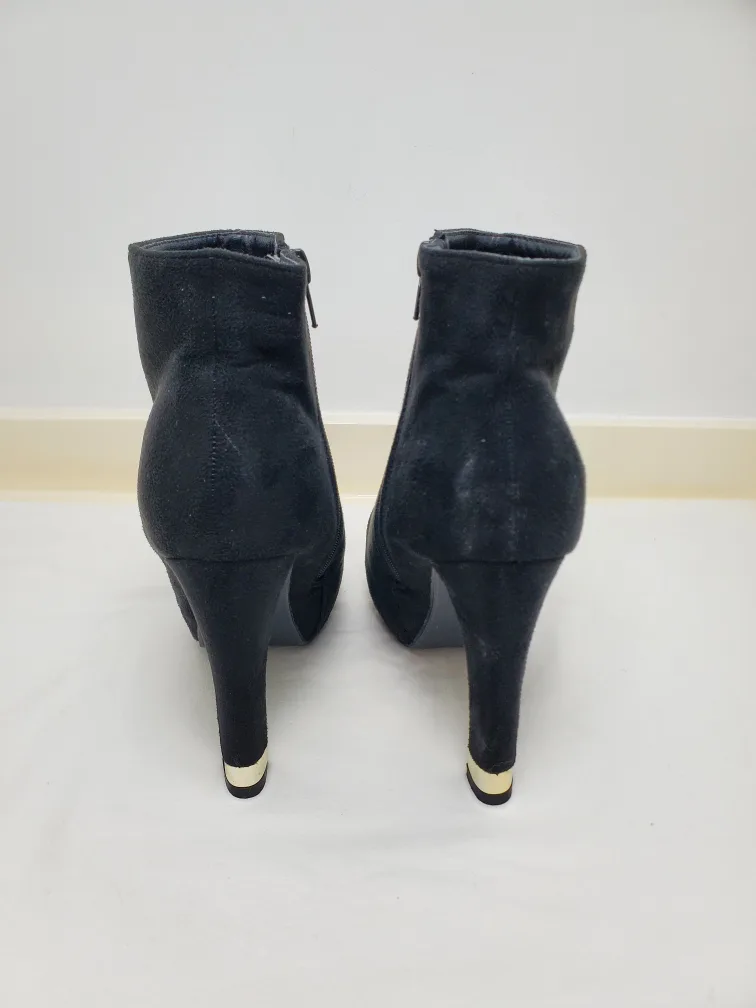 Ardene Black Heeled Ankle Boots 🧡 image indicator(5)