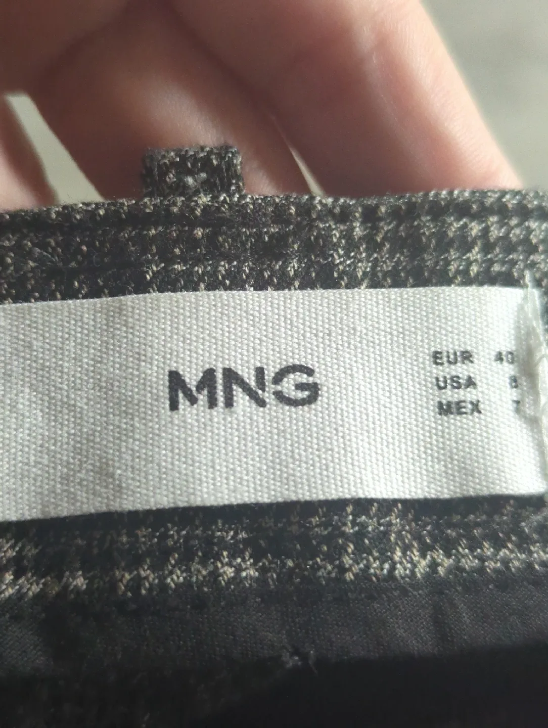 MNG Brown Houndstooth Trousers - Size 8 image indicator(3)