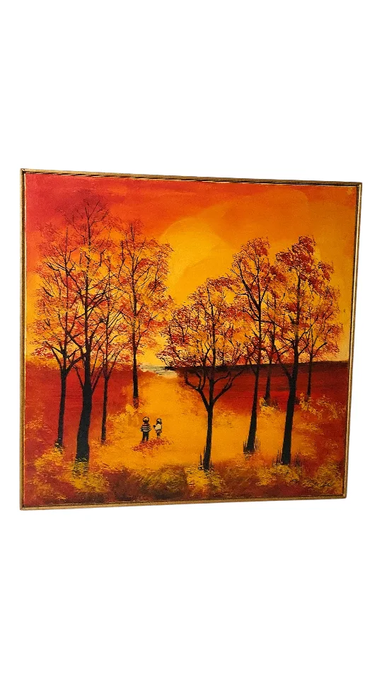 Original Norman Mercer painting of an autumn scene. 37 x 37 " image indicator(5)