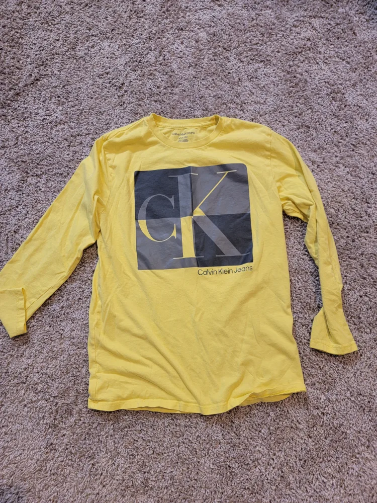 Calvin Klein Jeans Yellow Long Sleeve Shirt - M thumbnail