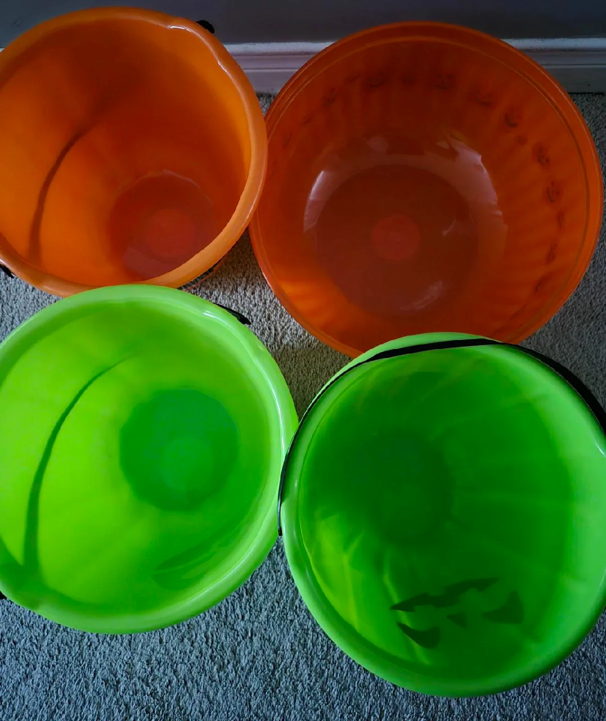 Halloween Candy Buckets and bowel- Green and Orange image indicator(8)